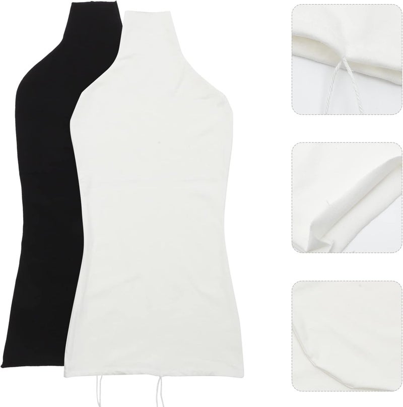 klarako 2pcs Female Dress Form Mannequin Torso Body Cover Mannequin Tailors Dummy Body Lace Cover for Clothing Jewelry Display Model Display - Image 2