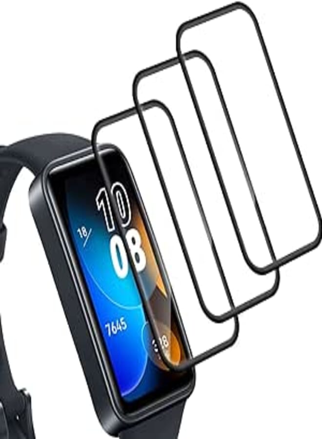 TUTUO Pack of 3 Screen Protectors Compatible with Huawei Band 8 Screen Protector, Flexible Soft HD Screen Protector, Bubble-Free Anti-Scratch Waterproof TPU Soft Screen Protector Film