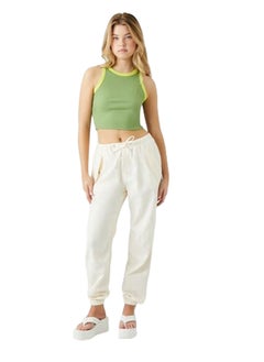 FOREVER 21 Twill Drawstring Joggers  - Image 1