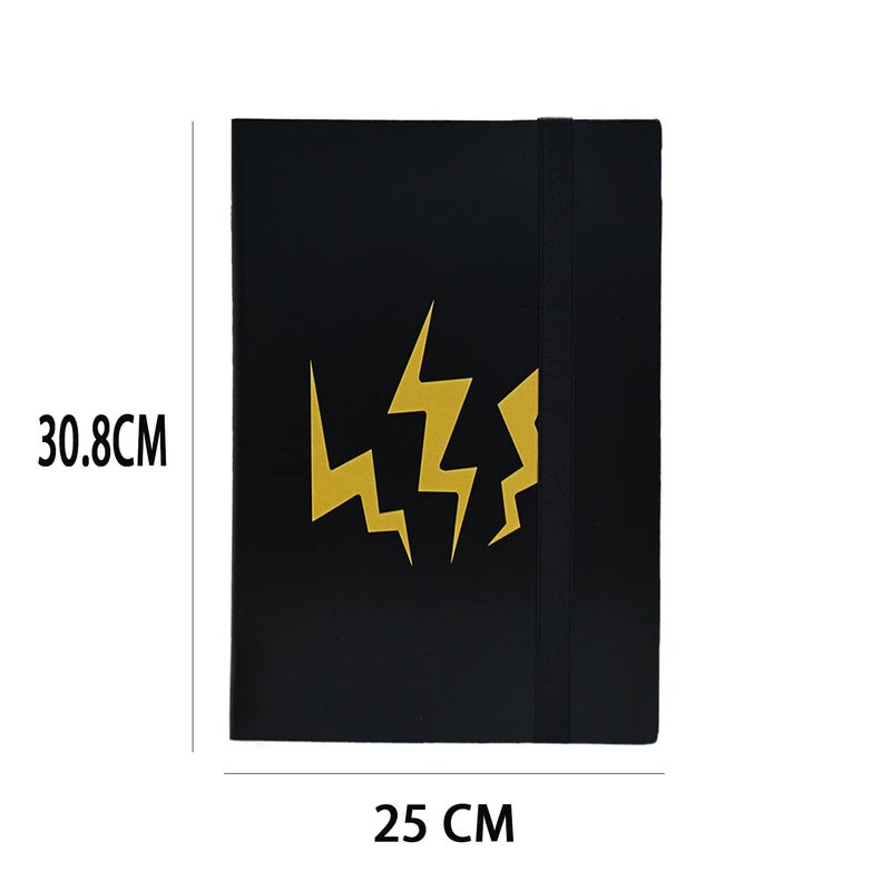 Topcolorusa 9 Pocket Trading Card Album for Pok emon ï¼Œ Scrapbook for Po kemon ï¼Œ Scrapbook Trading Cards Album Binder with 360 card capacity (black) - Image 5