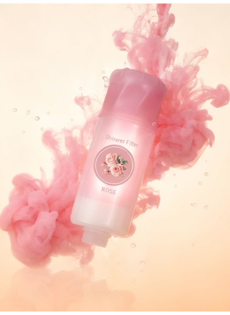 Premium Aromatherapy Shower Filter, Removes Chlorine & Impurities, 3-Month Fragrance, 5-Min Installation，Rose Fragrance - Image 1