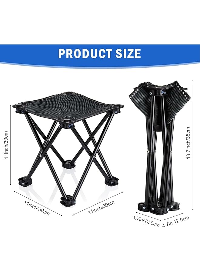Generic Camping Stool Portable Travel Backpacking Stool Lightweight Folding Chair Portable Camp Stool For Camping Fishing Hiking Gardening And Beach Sauna Chair Camping Chairs With Carry Bag  - Image 3