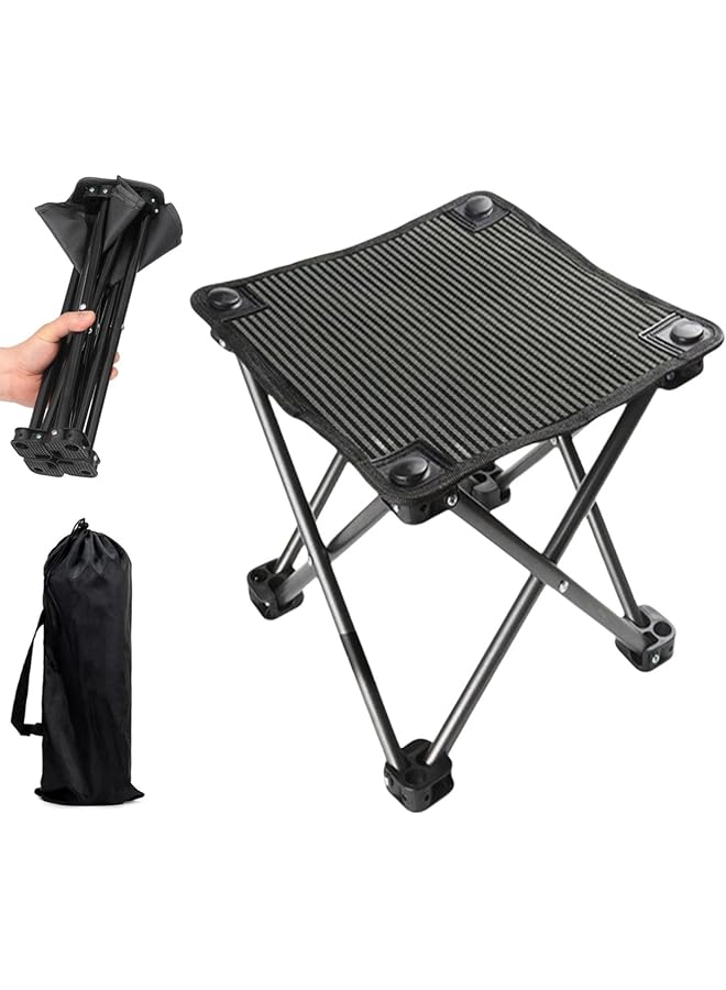 Generic Camping Stool Portable Travel Backpacking Stool Lightweight Folding Chair Portable Camp Stool For Camping Fishing Hiking Gardening And Beach Sauna Chair Camping Chairs With Carry Bag  - Image 1
