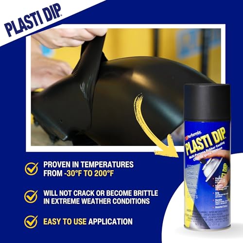 Plasti Dip Performix 11203 Plasti Dip Black Multi-Purpose Rubber Coating Aerosol - 11 oz. - Image 4