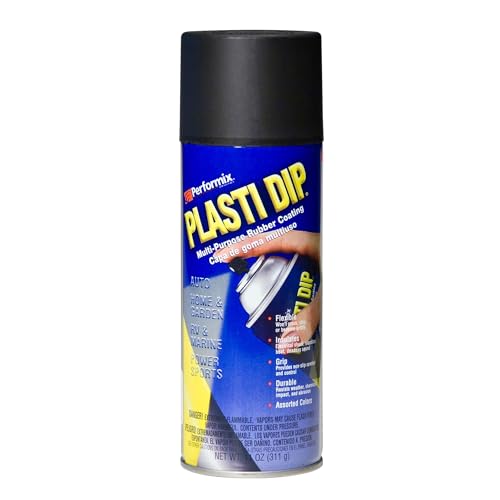 Plasti Dip Performix 11203 Plasti Dip Black Multi-Purpose Rubber Coating Aerosol - 11 oz. - Image 1