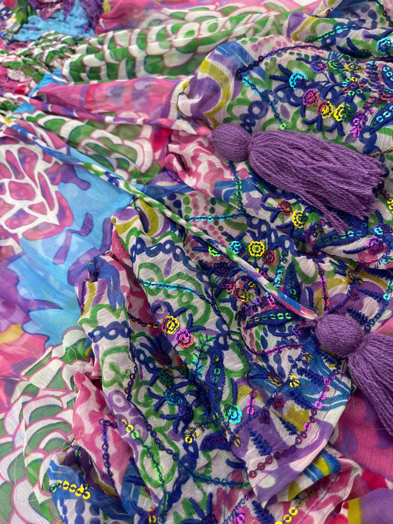 Antica Sartoria Boho chiffon Dress - Image 2