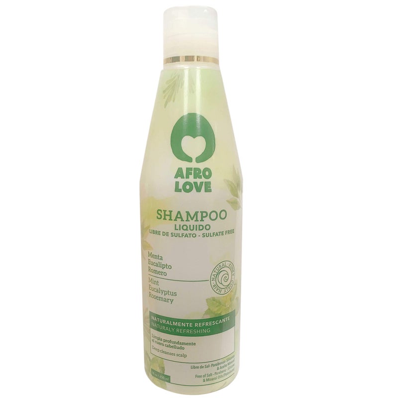 Afro Love Shampoo 16oz â€“ Sulfate-Free, Moisturizing & Curl-Defining Shampoo for Natural, Curly, and Coily Hair â€“ Hydrating Formula with Coconut & Aloe Vera â€“ Gentle Cleanser for Dry & Damaged Hair - Image 4