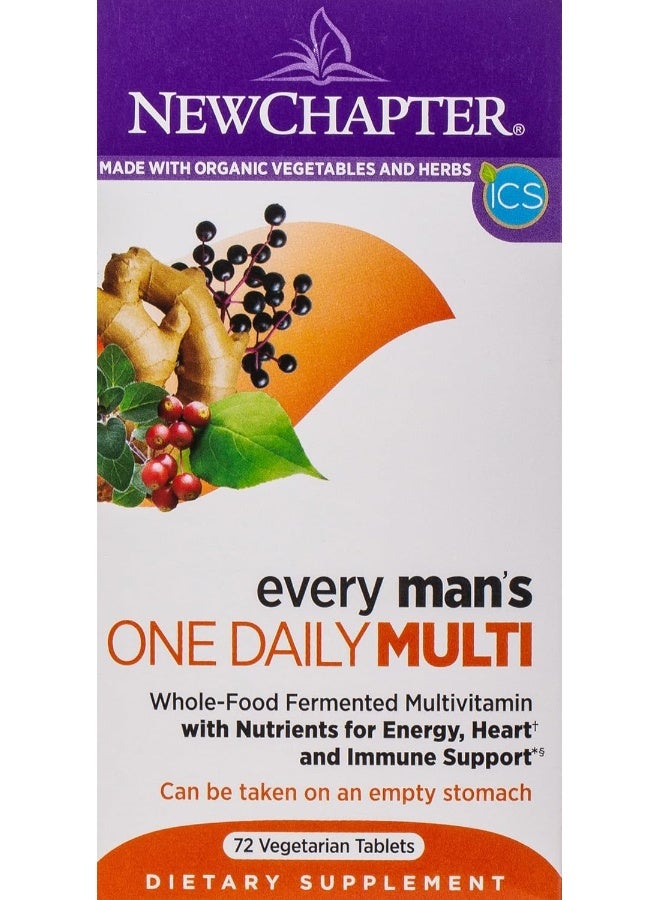 New Chapter Every Man's One Daily Multivitamin Tablets - Image 1