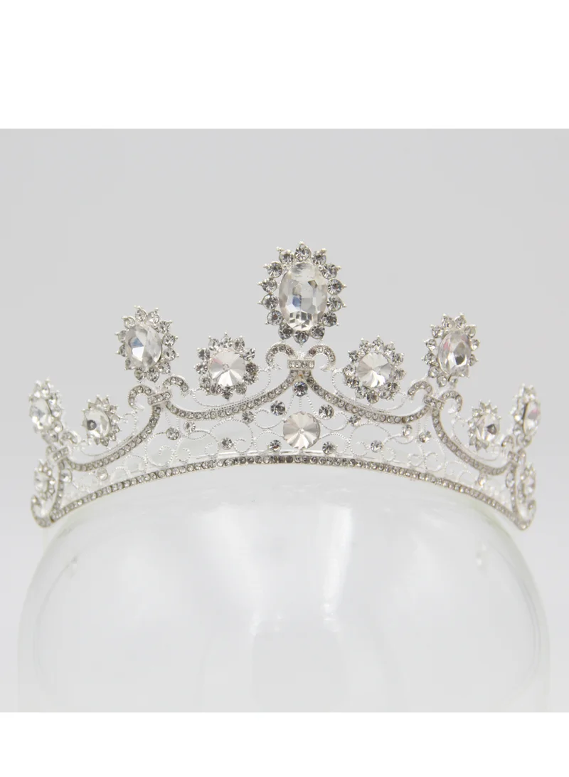 D'Daniela Ddaniela Roscel Collection Faux white stones Crown Tiara
