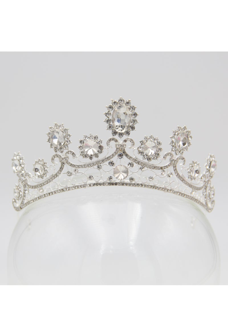 D'Daniela Ddaniela Roscel Collection Faux white stones Crown Tiara - Image 1