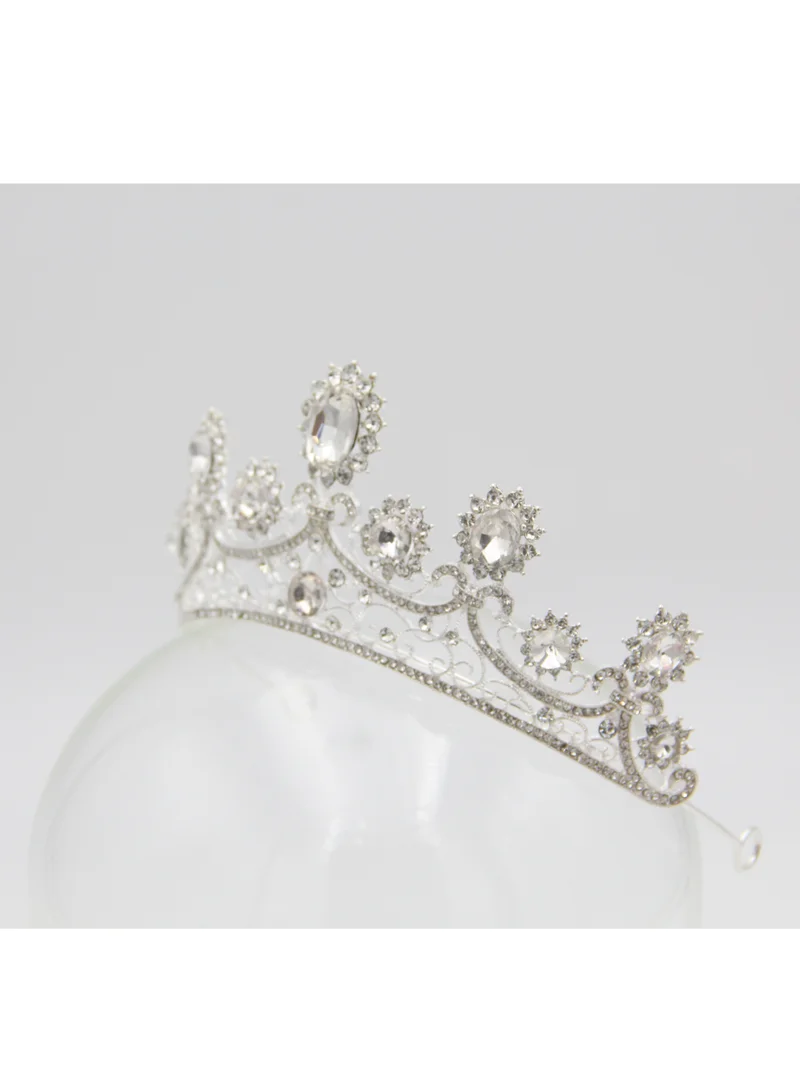 D'Daniela Ddaniela Roscel Collection Faux white stones Crown Tiara