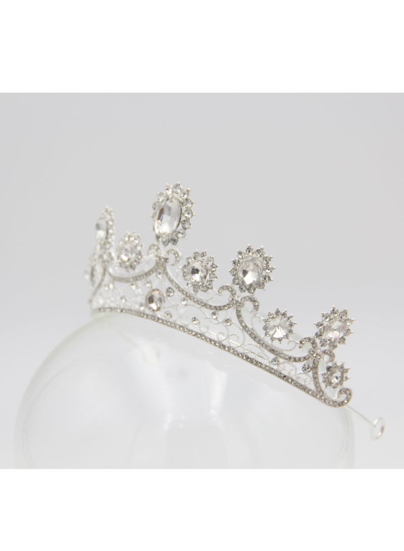 D'Daniela Ddaniela Roscel Collection Faux white stones Crown Tiara - Image 2