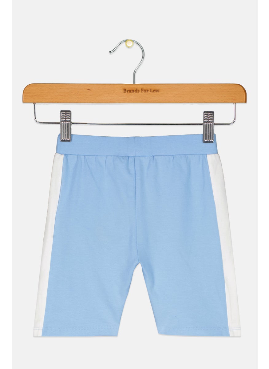 Ellesse - Toddlers Boy Brand Logo Cycling Shorts, Light Blue - Image 1