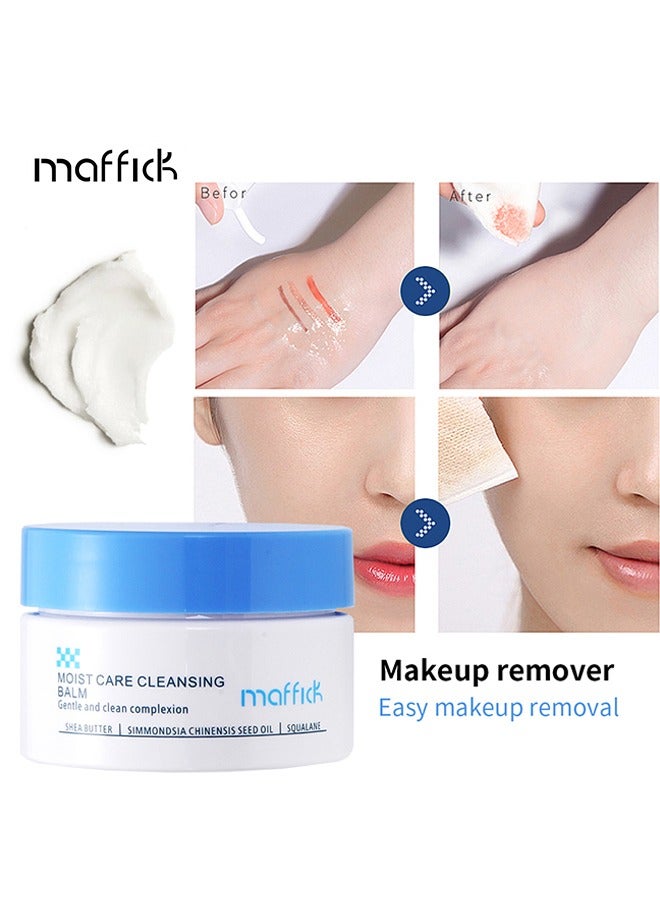 maffick Moist Care Cleansing Balm-Gentle and Clean Complexion, Deep Clear Cleansing Balm, All in One Facial Cleanser for Heavy Makeup Removal, Moisturized Finish with Plant Based Oil - Image 4