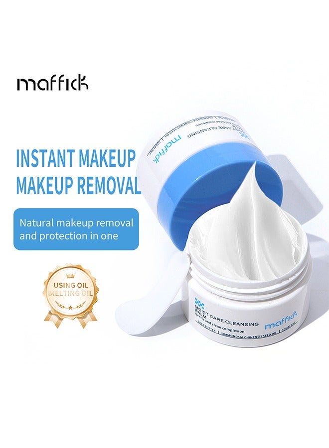 maffick Moist Care Cleansing Balm-Gentle and Clean Complexion, Deep Clear Cleansing Balm, All in One Facial Cleanser for Heavy Makeup Removal, Moisturized Finish with Plant Based Oil - Image 5