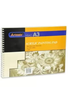 Artmate Artmate Acrylic Painting Pads A3 Size, 12 Sheets 