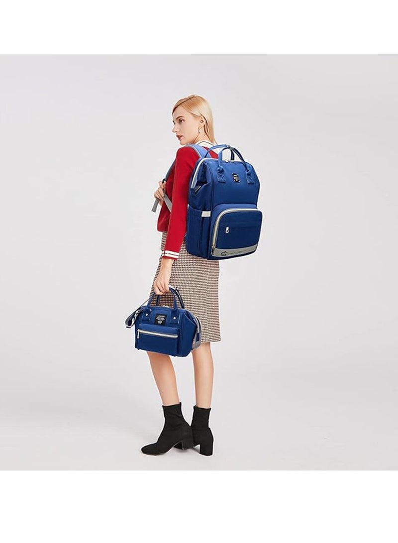 حقيبة ظهر حفاضات للأمهات متعددة الأغراض مع وسادة تغيير حقائب أطفال كبيرة للجنسين - Image 2