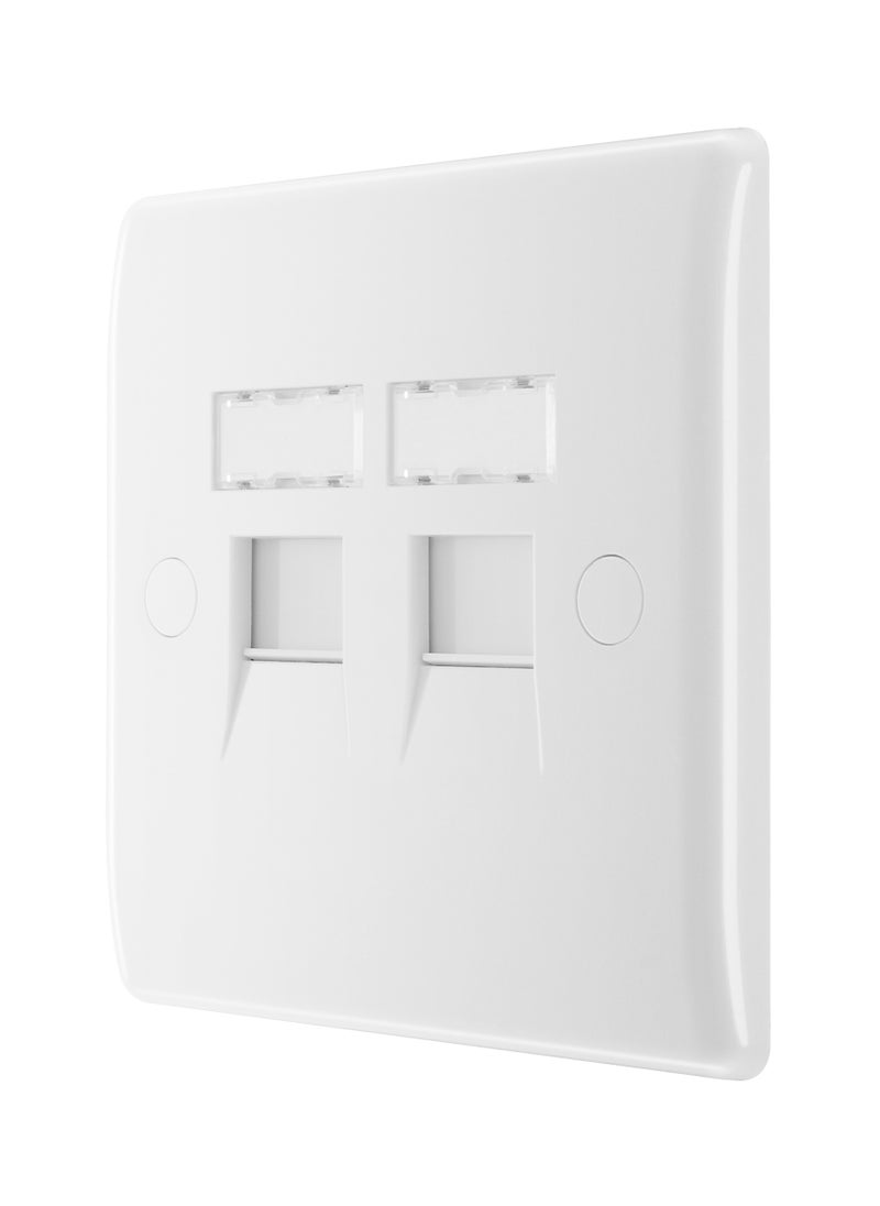 BG BG Nexus Double RJ45 Telephone And Data Outlet  Socket  - Image 2