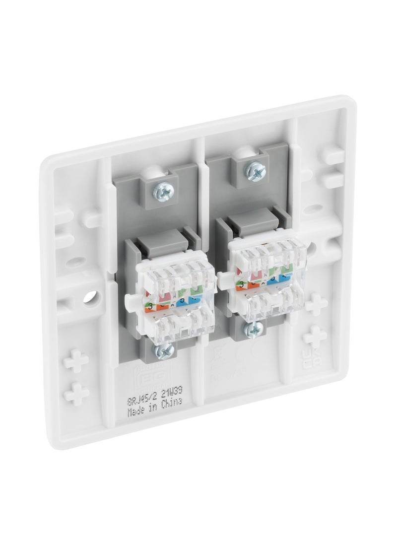 BG BG Nexus Double RJ45 Telephone And Data Outlet  Socket  - Image 3