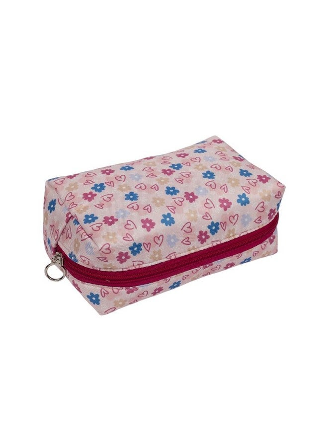 QIPS All-in-One Combo Travel Organizer Pouch: Makeup Pouch, Cosmetic Bag, Gadget Organizer, Toiletry Bag, Medicine Kit & More |Blush & Light Blue| - Image 5