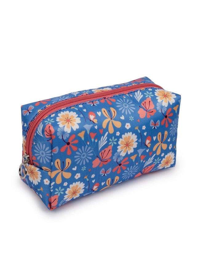 QIPS All-in-One Combo Travel Organizer Pouch: Makeup Pouch, Cosmetic Bag, Gadget Organizer, Toiletry Bag, Medicine Kit & More |Blush & Light Blue| - Image 4
