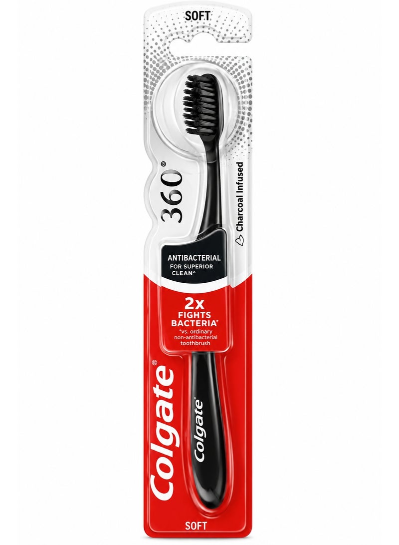 Colgate فرشاة أسنان كولجيت بالفحم - تنظيف عميق وحماية للثة والأسنان