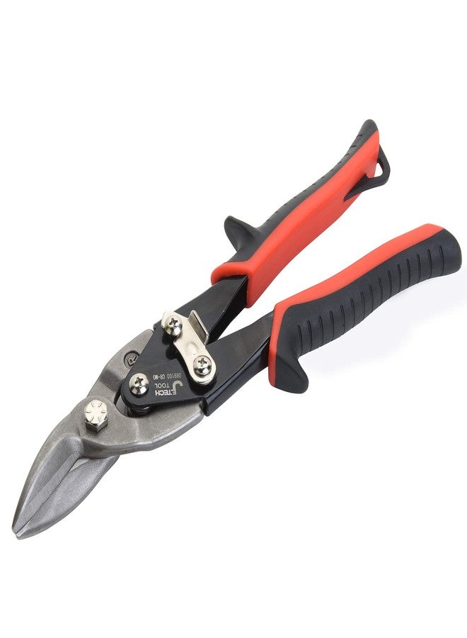 Jetech 10 inch Aviation Snips - Right Angled Professional Offset Snippers with Compound Action Cutting Shears from Forged Blade and Safety Latch - Image 3
