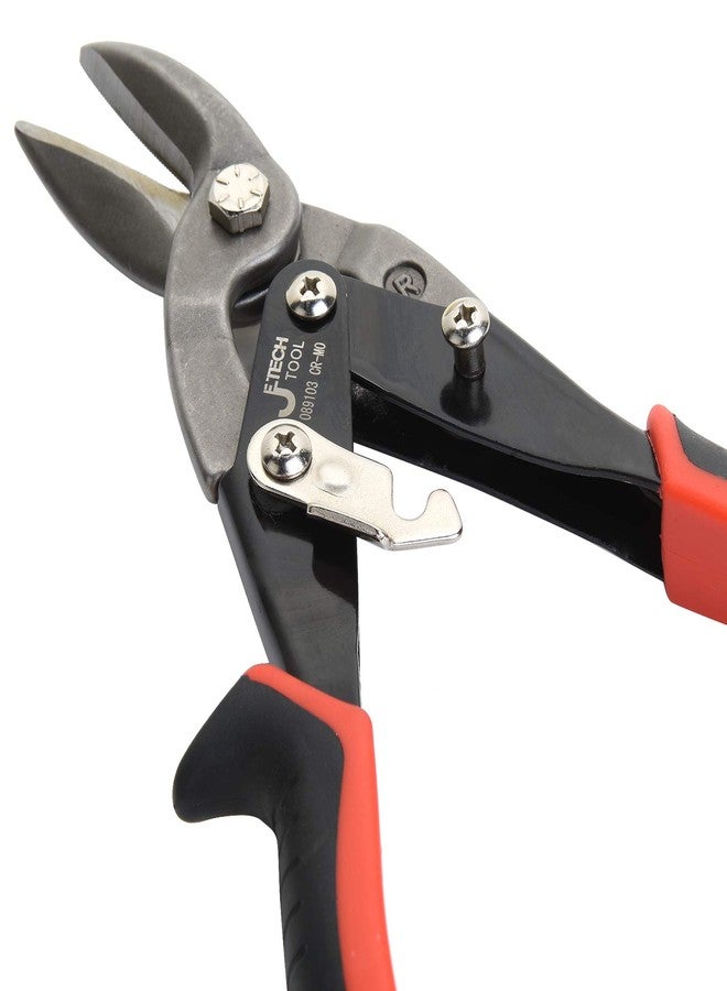 Jetech 10 inch Aviation Snips - Right Angled Professional Offset Snippers with Compound Action Cutting Shears from Forged Blade and Safety Latch - Image 5