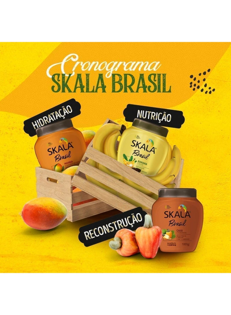 SKALA بلسم المانجو وجوز البرازيل | مثالي للشعر الناعم، المجعد، الجاف، الدهني، الضعيف، التالف | 1000 جرام - Image 4