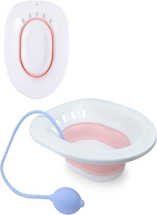 Bhavyam sitz bath tub for fissure men women piles pain relief by expertomind sitz bath tub with air pump for western toilet Pregnant Women, Postpartum Care, Hemorrhoids Recovery - Image 2