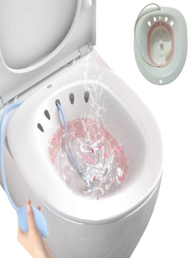 Bhavyam sitz bath tub for fissure men women piles pain relief by expertomind sitz bath tub with air pump for western toilet Pregnant Women, Postpartum Care, Hemorrhoids Recovery - Image 1