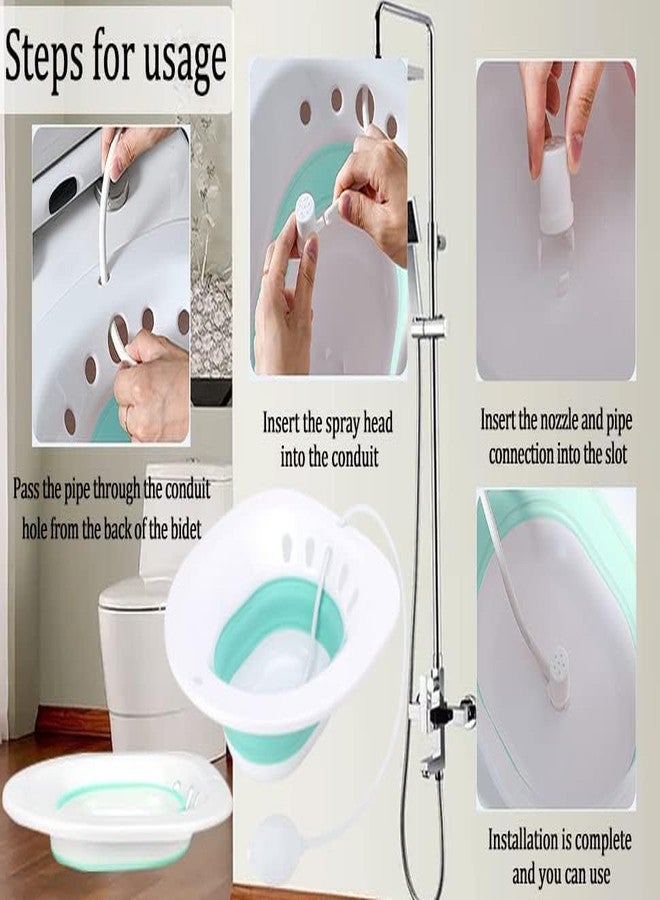 Bhavyam sitz bath tub for fissure men women piles pain relief by expertomind sitz bath tub with air pump for western toilet Pregnant Women, Postpartum Care, Hemorrhoids Recovery - Image 5