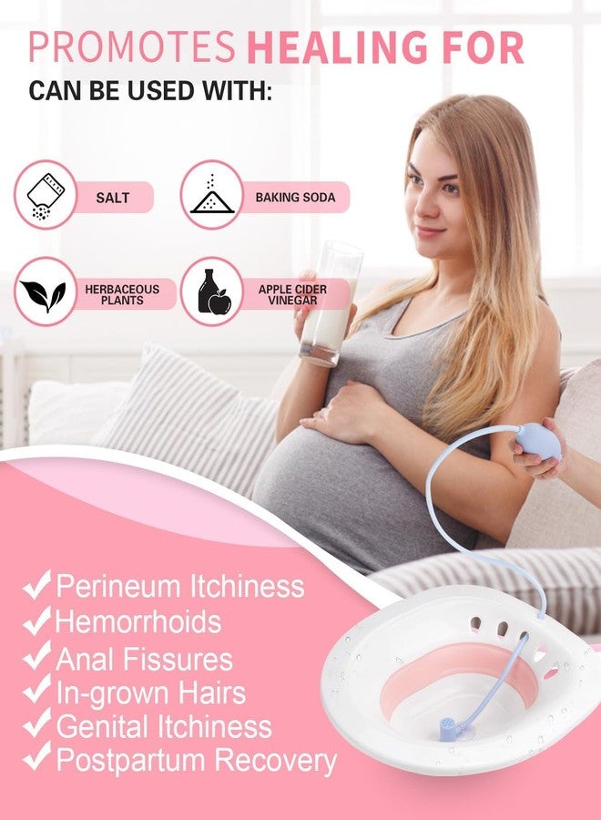 Bhavyam sitz bath tub for fissure men women piles pain relief by expertomind sitz bath tub with air pump for western toilet Pregnant Women, Postpartum Care, Hemorrhoids Recovery - Image 4