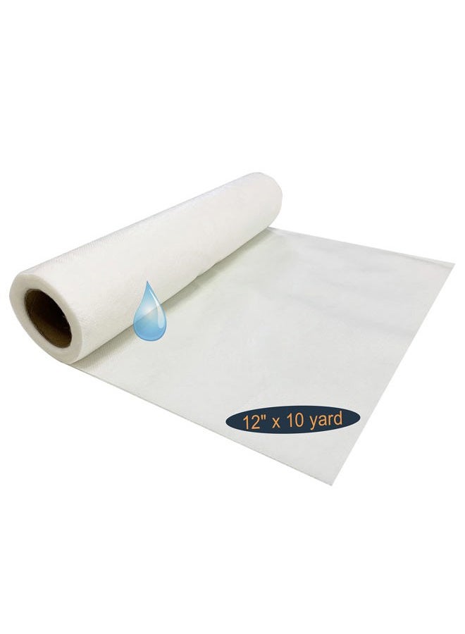 HimaPro Wash Away Non-Woven Stabilizer Backing for Machine Embroidery and Hand Sewing Water Soluble Embroidery Stabilizer (12 Inch x 10 Yard) - Image 1