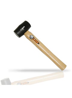 Bullwark Bullwark Rubber Hammer 35mm 60g Weight Nitrile Rubber Hardwood Handle  - Image 1