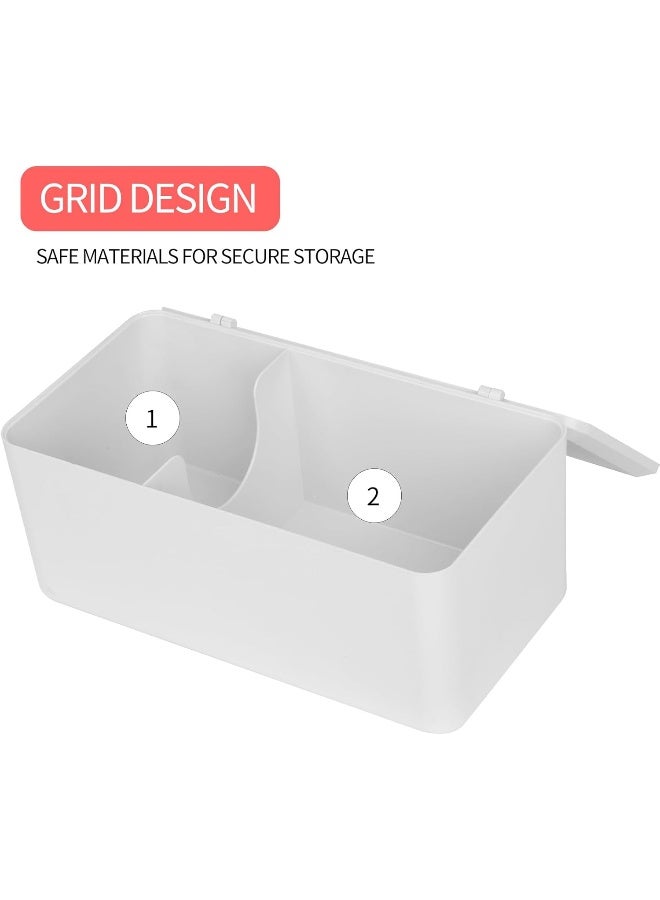 ChengFu pad and tampon organizer for bathroomSanitary Napkin Holder Pad and Tampon Organizer for Period Sanitary Napkin Storage Container White - Image 3