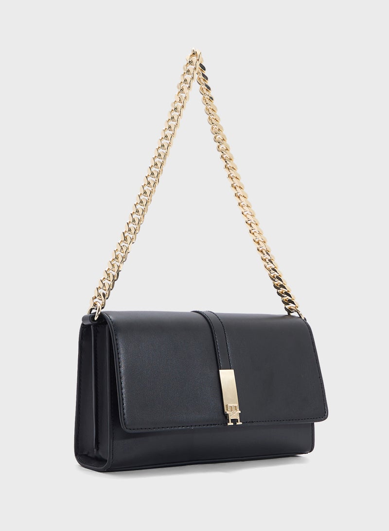 تومي هيلفيغر حقيبة كروس بودي هيريتيج قابلة للتحويل مع سلسلة - Image 3