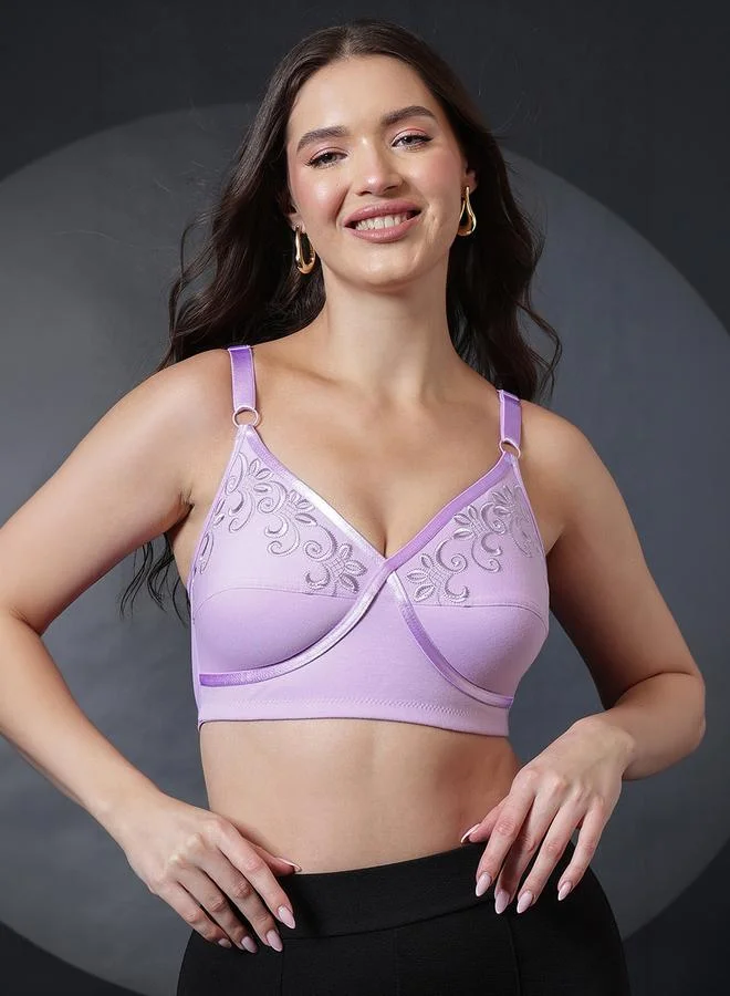 Clovia Non-Padded Non-Wired Full-Figure Bra- Cotton
