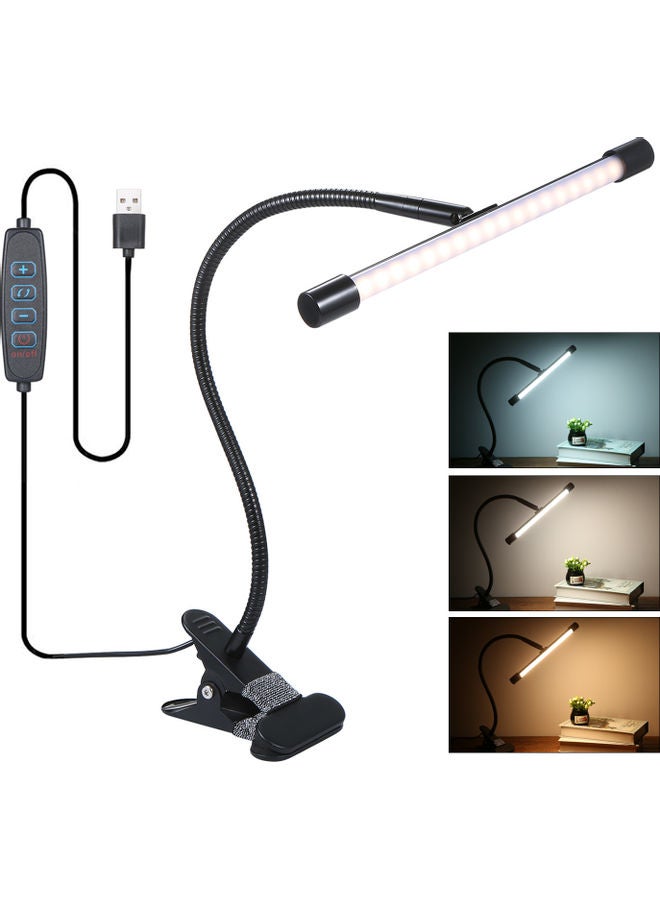 Loquat DC 5 V 7W 36 LEDs Clamp Clip Desk Light Table Lamp Black 34*8*13cm - Image 2