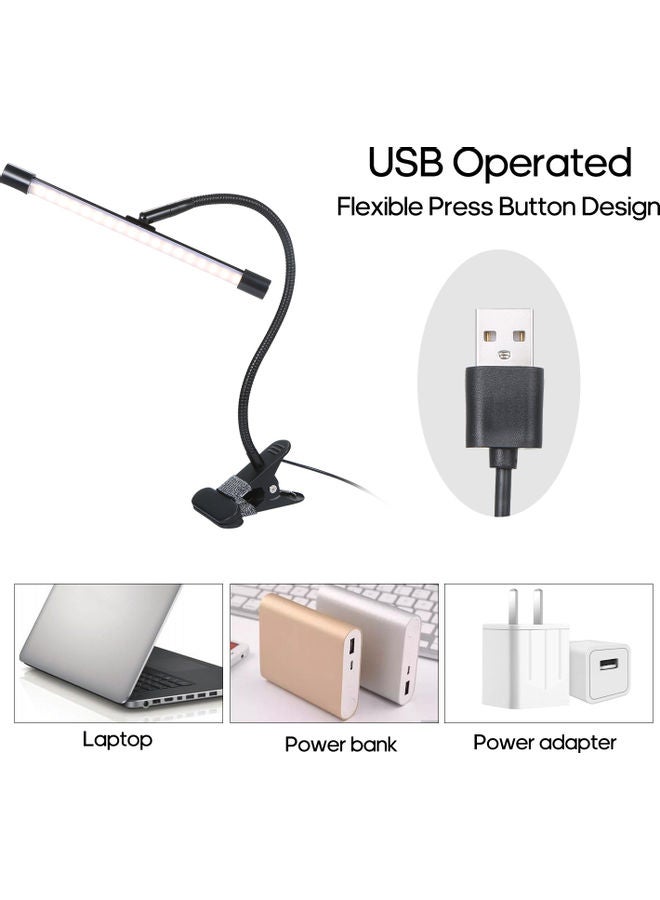 Loquat DC 5 V 7W 36 LEDs Clamp Clip Desk Light Table Lamp Black 34*8*13cm - Image 3