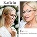 Kafirlo Progressive Multifocal Reading Glasses Women Metal Frame No Line Multifocus Transition Blue Light Blocking Computer Readers Multi Focus Stylish Designer Ladies Lightweight Cateye Eyeglass 150 - Image 4