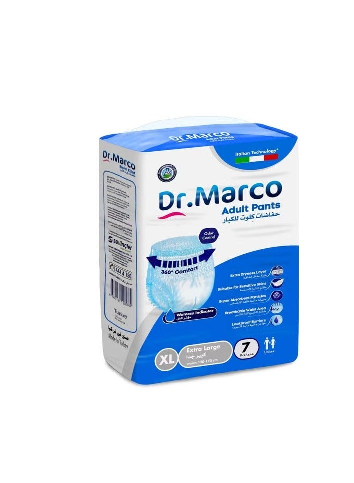 د.ماركو مجموعه من 3 حفاضات كبار السن دكتور ماركو كبير جدا عدد 21 حفاضه - Image 2