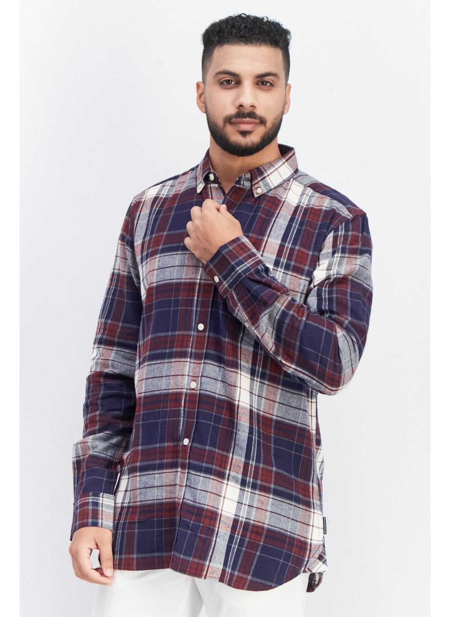 Men Regular Fit Long Sleeve Checkered Casual Shirt, Maroon - pzsku/Z600970FC3B2C079CC7DAZ/45/_/1737641804/ff0102ab-2a3f-445c-968c-56a8740fa21e