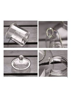 1Chase Glass Teapot with Burner and Good Morning Printed Glass 2 Pcs set  - Image 4