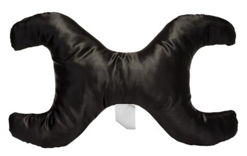 Save My Face!" Pillow La Petite Just The Pillow Luxury Satin Black - Image 1