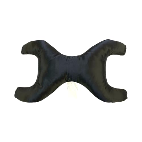 Save My Face!" Pillow La Petite Just The Pillow Luxury Satin Black - Image 3