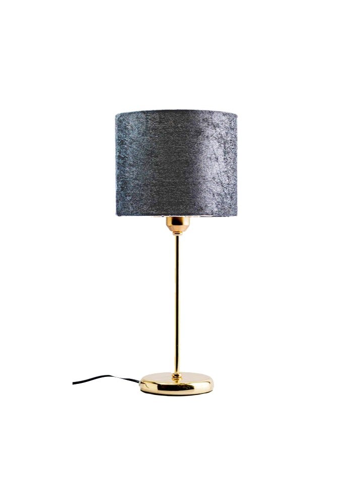 Cluc Tavolo Gold Table Lamp - Grey (Velvet) - Image 1