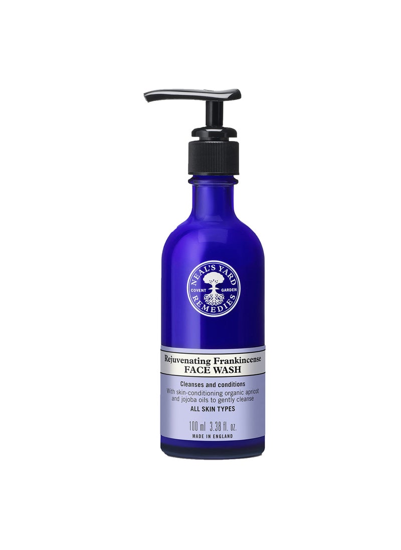 Neal's Yard Remedies - Neal's Yard Rejuvenating Frankincense Facial Wash, Gentle & Cleansing for All Skin Types, Featuring Apricot & Jojoba Oils, Vegan Approved, 100mL - Image 1