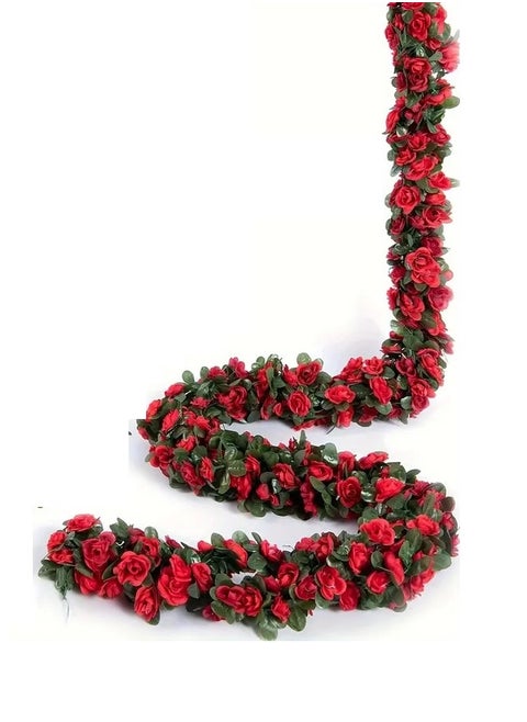3pcs Artificial Red Rose Branches - An Elegant Touch of Timeless Beauty - artificial rose branches, artificial red roses, flower decor, party decorations, wedding decorations, home decor, garden decor, gifts, birthday, Halloween, Valentine's Day, Mother's Day.