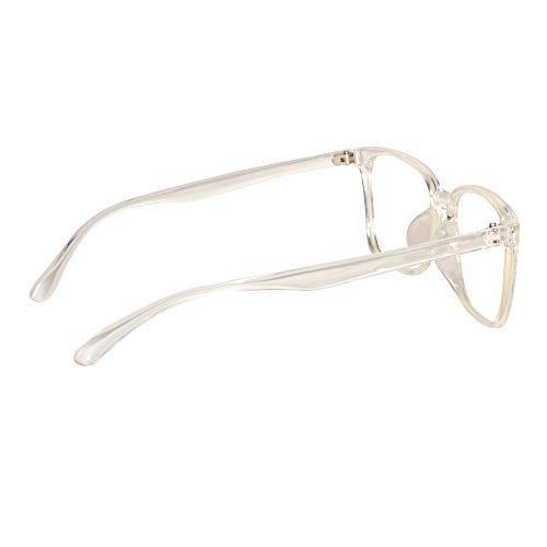 Peter Jones Transparent Unisex Medium Square Optical Frame with Anti Glare Lenses (703| Medium) - Image 4